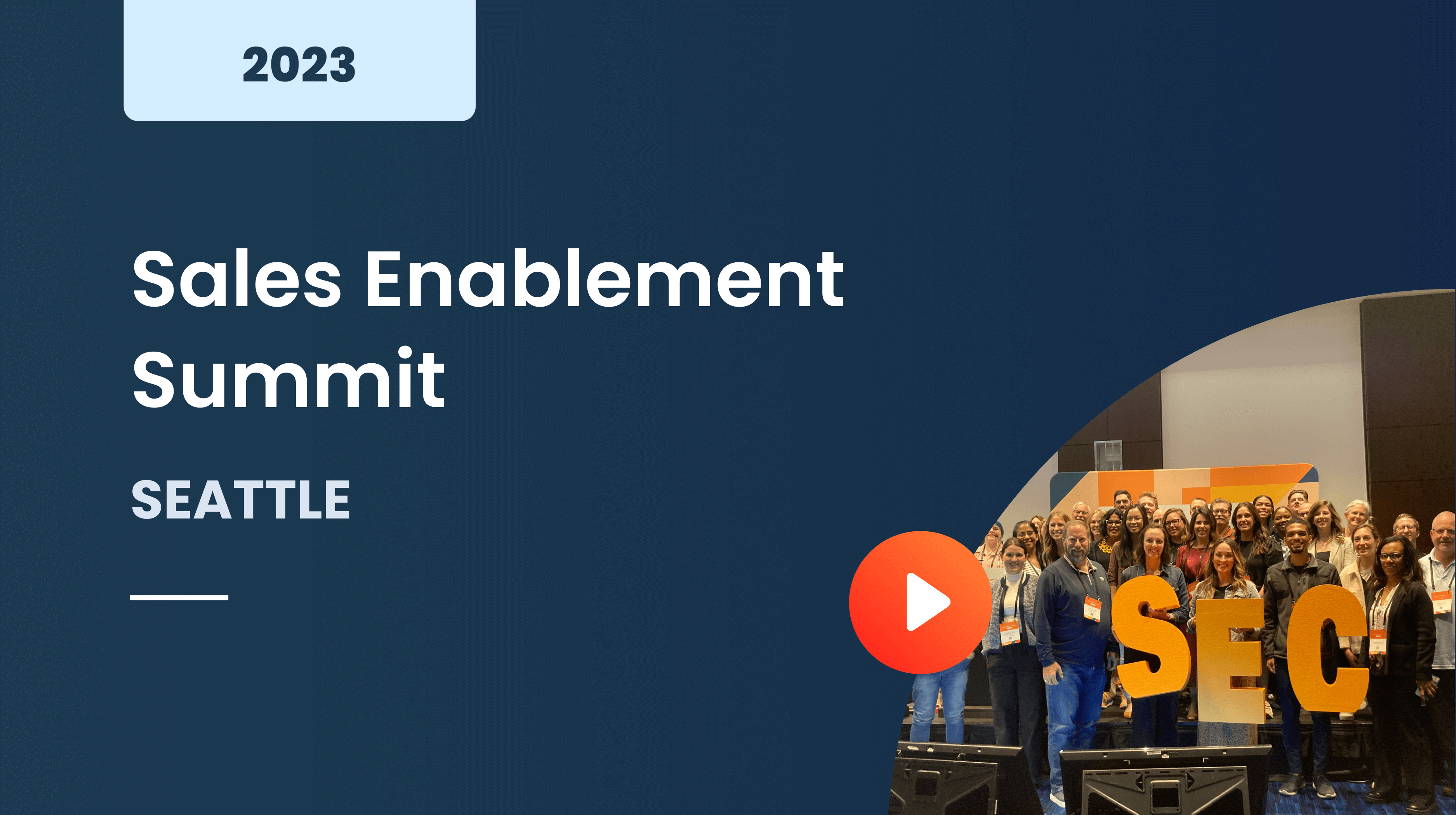 Sales Enablement Summit Seattle 2023